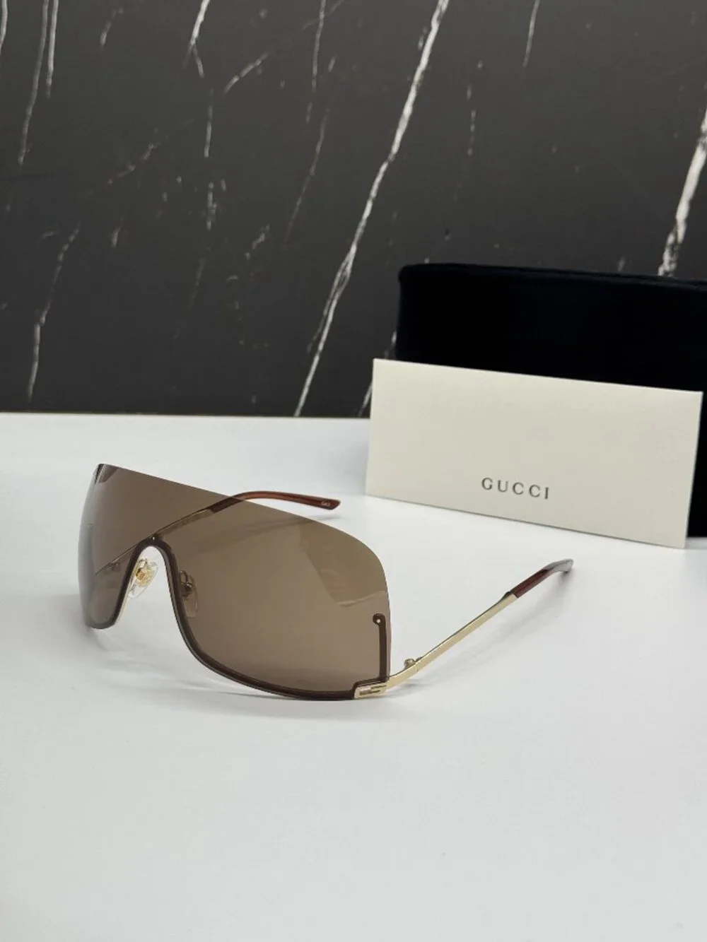NEW GUCCI GG1560S 002 SUNGLASSES GOLD UNISEX EYEWEAR